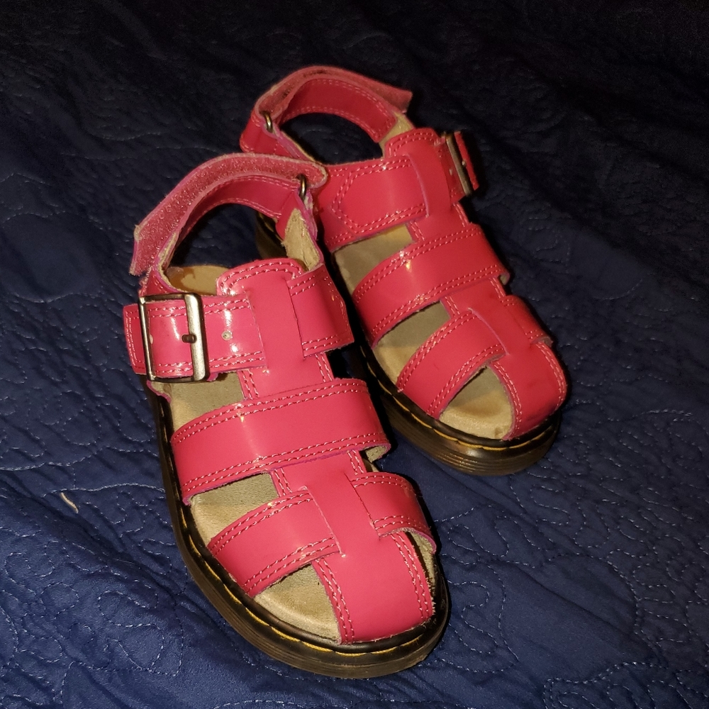 Girls Kids Doc Martens sandals size UK10 US11 Pink